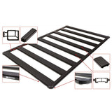 A black ARB Rack for a Toyota Land Cruiser 71 Series ARB 1770030, perfect for cargo loading and accessorizing.