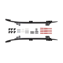 Load image into Gallery viewer, A set of black side rails and brackets for ARB Roof Rack Mounting Kit 3723010 for Toyota Tacoma 2005-2022, an ARB product.