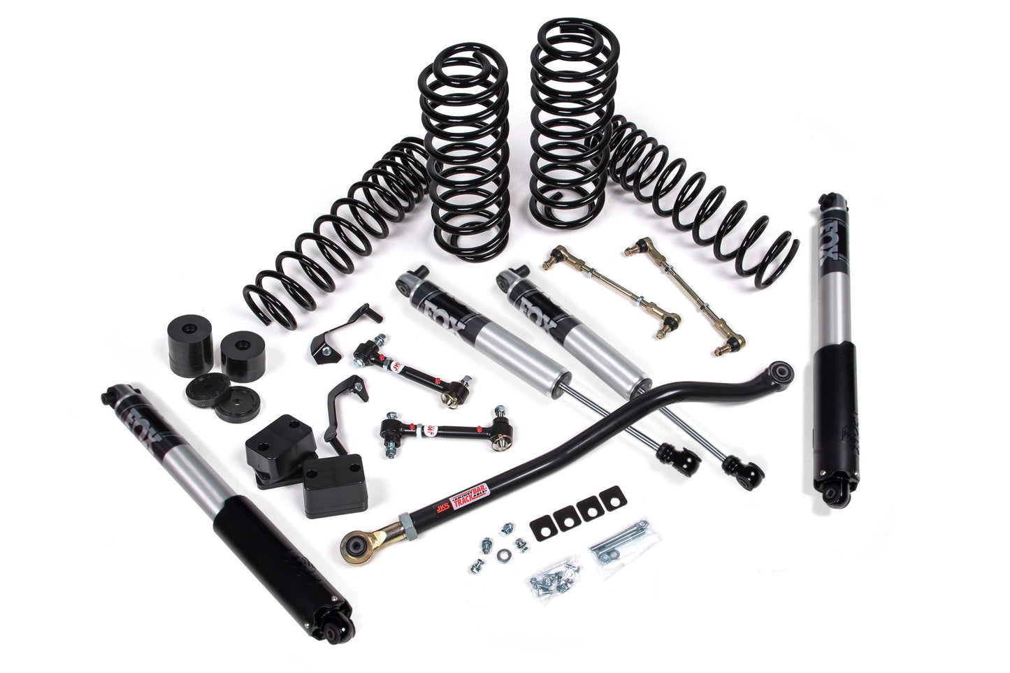 Enhance your Jeep's offroad articulation with the JKS 3 Inch Jeep Wrangler JL (18-ON) 2 Door J-Venture Lift Kit, complete with durable springs and improved tire recommendations. Upgrade your Jeep's performance on any terrain.