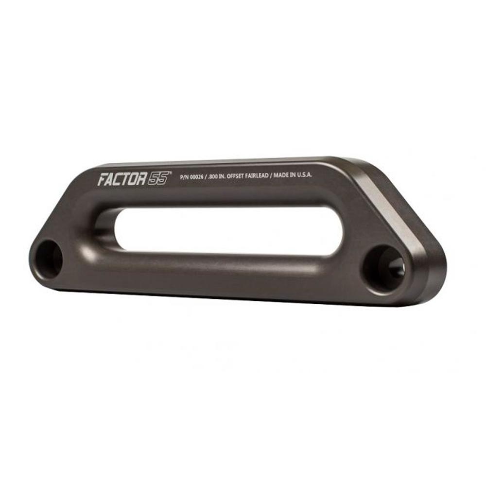 A high-quality Factor 55 Hawse Offset Fairlead 1.5 in 00026, displayed on a white background.