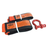 A pair of Factor 55 Shorty Strap III 3'' x 3'' 00079 with a hook, featuring orange and black coloration.