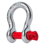 An ARB Recovery Bow Shackles 16mm 3.25T ARB2012, featuring oxidation protection, on a white background.