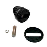 A black and white picture of a Factor 55 Shackle Mount in Gray 00015-04.