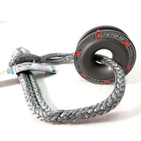 A Factor 55 Rope Retention Pulley Snatch Block 00260 with a ring attached to it, suitable for use with a winch.