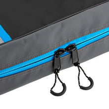Load image into Gallery viewer, An ARB black and blue zippered bag with durable build and organization features.