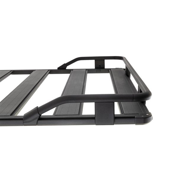 A black roof rack with the ARB Base Rack Guard Rail ARB 1780020 on a white background.