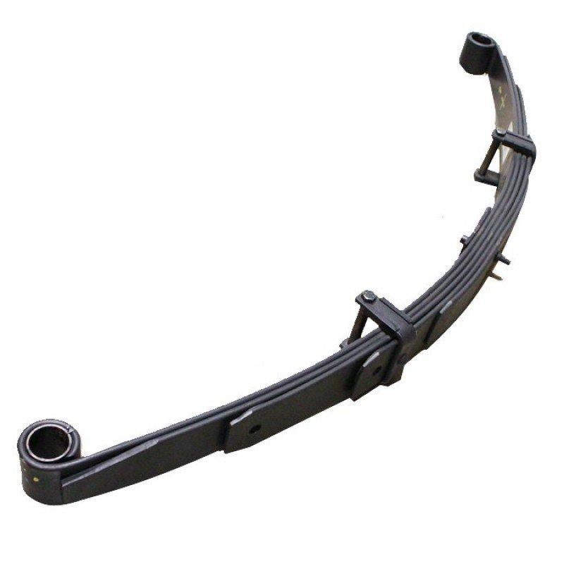 A black OME Rear Leaf Spring CS036R for JEEP WRANGLER YJ (1986- 1996) designed by Old Man Emu for enhanced ride comfort and longevity with its progressively distributed design.