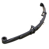 A black OME Rear Leaf Spring CS036R for JEEP WRANGLER YJ (1986- 1996) designed by Old Man Emu for enhanced ride comfort and longevity with its progressively distributed design.