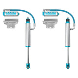 A pair of King Shocks Rear 2.5 Remote Reservoir Shocks (PAIR) for Toyota Tacoma 2005-ON on a white background.