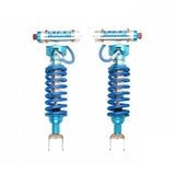 King Shocks Front 2.5 Remote Reservoir Ext. Travel Coilover w/Adjuster (PAIR) for RAM 1500 19-ON (4WD) anodized aluminum suspension components with aeroquip hoses