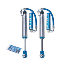 Load image into Gallery viewer, A pair of King Shocks Rear 2.5 Remote Reservoir Shocks (PAIR) for Toyota Landruiser 200 Series, featuring a lightweight bolt-on suspension system.