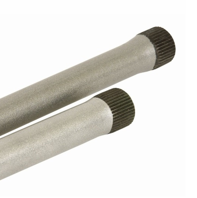 A pair of OME Torsion Bar Set 303002 for Toyota Landcruiser 100 Series Old Man Emu rods with superior suspension performance on a white background.
