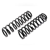 A pair of Old Man Emu coil springs (ARB Old Man Emu Rear Coil Springs 2942 for Jeep Wrangler TJ 97-06), with easy installation, on a white background.