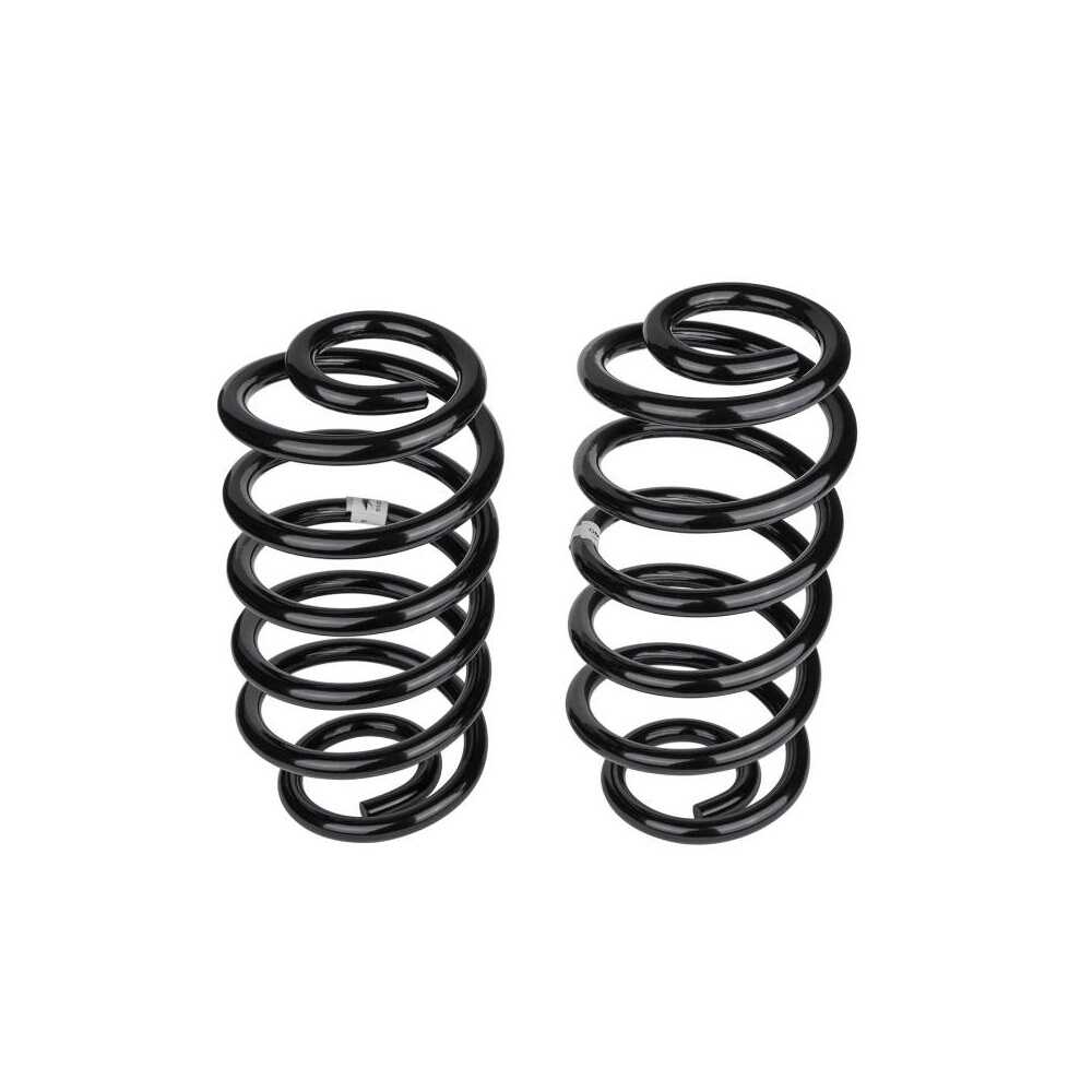 A pair of Old Man Emu rear coil springs 2996 for Jeep Wrangler LJ 03-06 on a white background with easy installation.