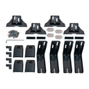 An ARB Roof Rack Fitting Kit 3700060 (43”x44”) for Toyota Land Cruiser 80 Series with secure storage brackets and hardware for a car.