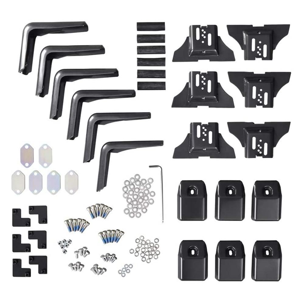 A fitting kit for a bike rack with secure storage capabilities, such as the Steel Roof Rack Basket with Mesh Floor by ARB for Toyota ARB 3813020M.