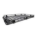 An ARB Alloy Roof Rack Basket 87” X 49” providing secure storage on a white background.