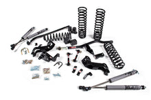 Load image into Gallery viewer, A JKS suspension kit for a Jeep Wrangler JK (06-18) 2 Door with advanced offroad articulation and enhanced steering angles, including top-quality springs.