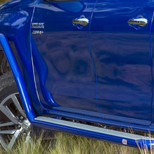 Load image into Gallery viewer, A blue ARB Summit Step Section For Toyota Hilux Revo/Rocco (2015-2022) 4414620 parked in a field, offering budget-friendly pricing.