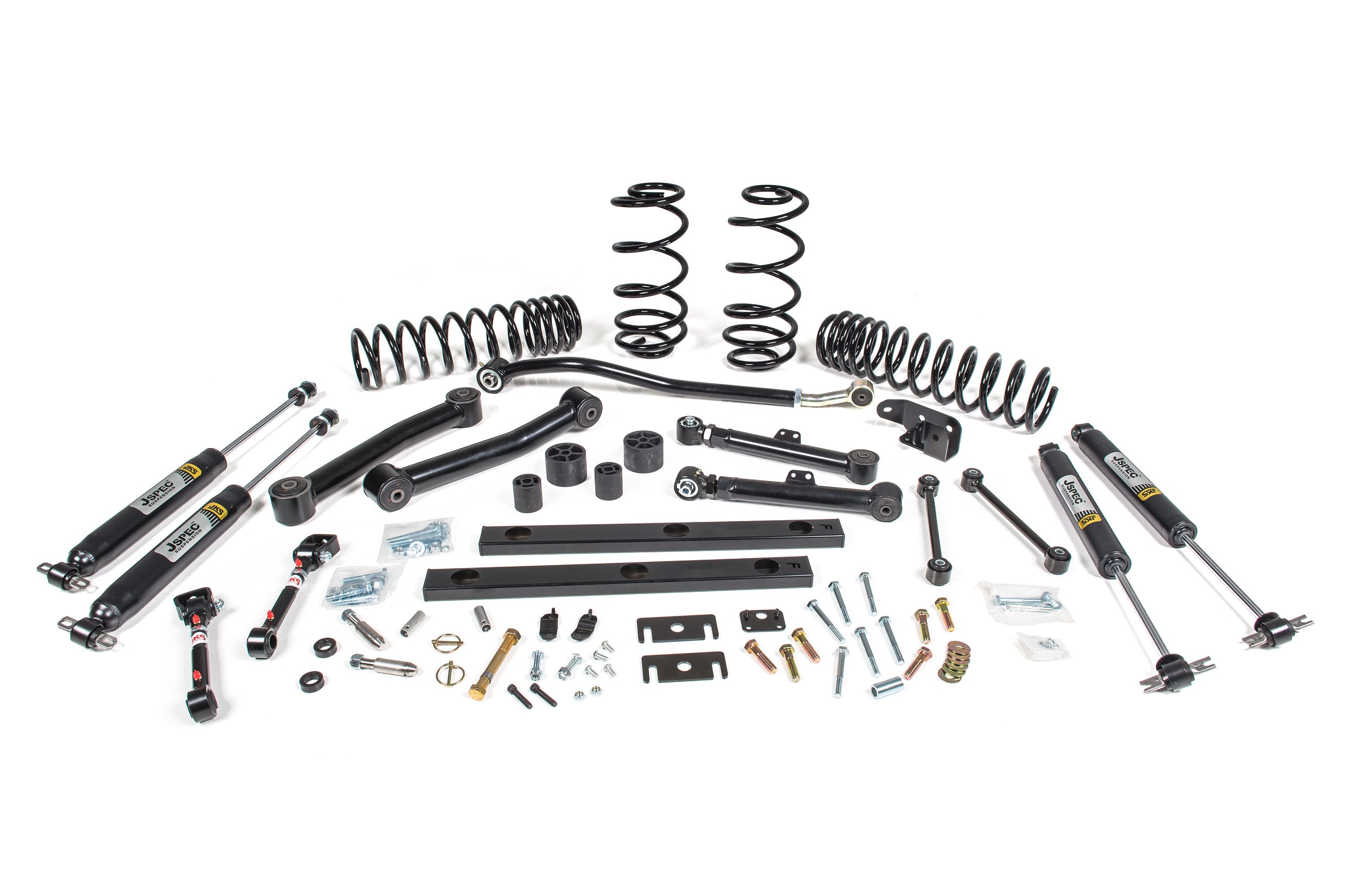 The JKS 3 Inch Jeep Wrangler TJ (96-06) Lift Kit by JKS is a high-quality product that includes durable springs and provides excellent performance. With this suspension kit, drivers can enjoy enhanced off-road capabilities and unmatched stability.