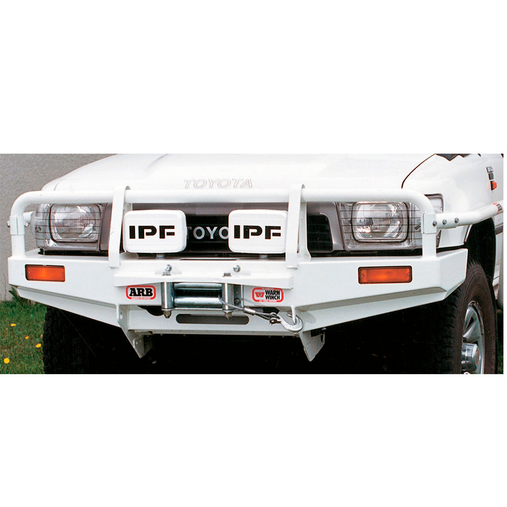 The ARB Winch Bull Bars 3414060 for Toyota 4Runner (1989 -1997) Flared Model - non-Airbag offers durability and high-quality steel protection.