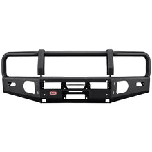 Load image into Gallery viewer, A black ARB Summit Winch Front Bumper (Black) 3421570K for Toyota 4Runner (2010-2023), with the option to install driving lights and an electric winch.