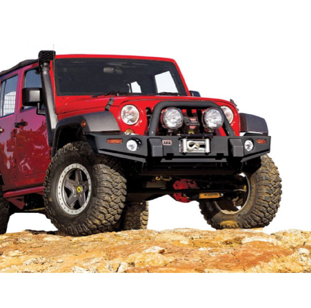 The ARB Jeep Wrangler JK 2007-2022 Front Bumper with Bull Bar is a rugged and versatile vehicle that is perfect for off-roading adventures. With its durable construction and powerful engine, the ARB Wrangler can handle any terrain with ease.