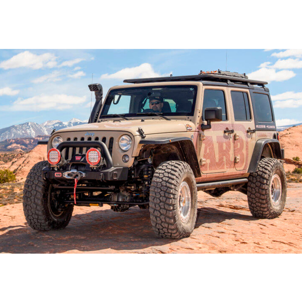 The Old Man Emu Adjustable Front Upper Control Arms UCAJKFR for Jeep Wrangler JK (4-Door) offers exceptional ground clearance and corrosion resistance.