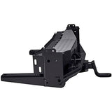 A black and white picture of the ARB Modular Rear Bumper 5611210 for Toyota LandCruiser 80 Series (1990-1997), designed for maximum protection as a rear step tow bar.