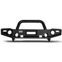 An ARB Front Deluxe Winch Bar for a Jeep Wrangler JK (2007-2020).
