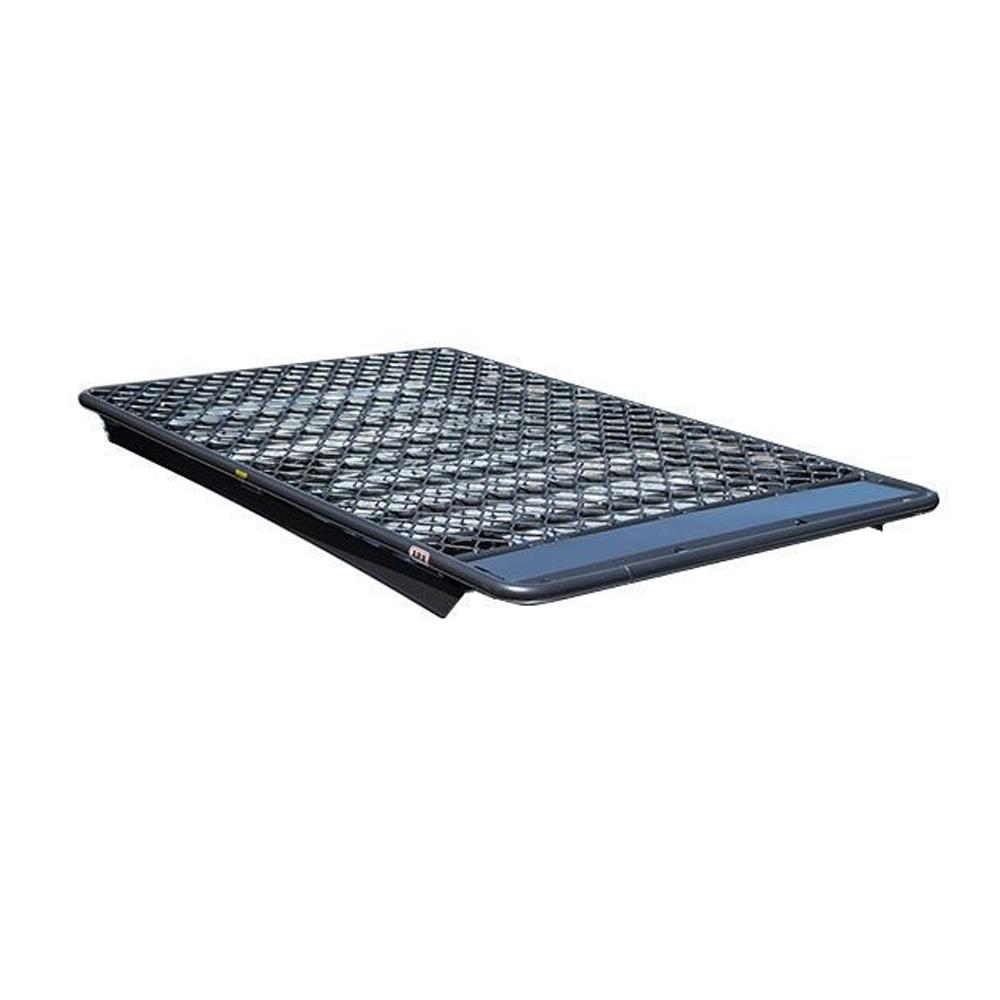 An ARB Steel Flat Rack 70” X 44” for Toyota 4Runner 2003-2009 ARB 3813010k4 with a high capacity metal frame on top of it.