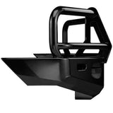 A black Deluxe Bull Bar Winch Bumper with a durable steel construction for a Toyota Tundra 2007-2013 by ARB 3415010.