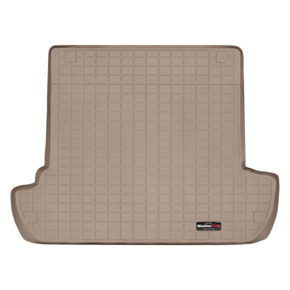 Introducing the Weathertech Cargo Liner for Toyota 4Runner (2003-2009), a durable and skid-resistant beige cargo liner designed for SUVs. This high-quality Weathertech liner provides excellent protection for your vehicle's cargo area.