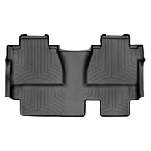 Load image into Gallery viewer, Upgrade your Toyota Tundra (2014-2021) with top-of-the-line floor protection. These black Weathertech DigitalFit 2nd Row Floor Liners are made from high-density tri-extruded material, ensuring maximum durability and coverage.