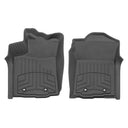 Modified Description: Weathertech Floorliner HP 1st Row Floor Mats for Toyota Tacoma 2018-ON (Access Cab & Double Cab Models) by Weathertech, providing interior protection.