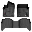 A set of Weathertech DigitalFit 1st & 2nd Row Floor Liners for Toyota Tundra (2022-ON), providing top-notch floor protection.