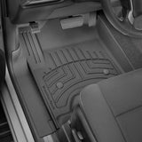 Custom-fit Weathertech Floorliner HP 1st Row Floor Mats for Toyota 4Runner (2013-2023) in black, offering interior protection.