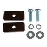 A set of Old Man Emu Driveshaft Spacer Kit / Fitting Kit FK29 for Toyota Tacoma V6 bolts, nuts, and washers on a white background.