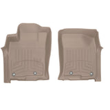 A pair of Weathertech Floorliner HP 1st Row Floor Mats for Toyota 4Runner (2013-2023) offering interior protection for the front and rear of a car.