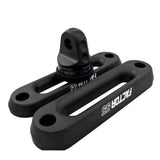 A pair of Factor 55 Hawse Fairlead 1.5 Inch Thick Gun Metal Gray 00019 on a white background.