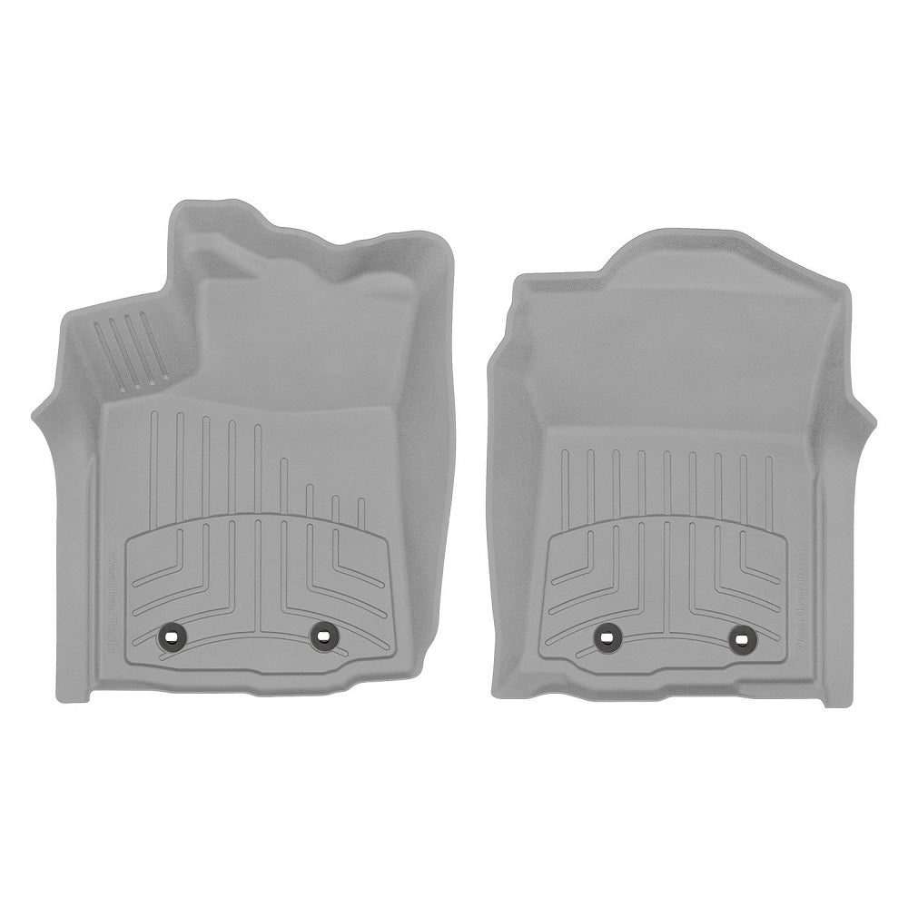 Weathertech Floorliner HP 1st Row Floor Mats for Toyota Tacoma 2018-ON (Access Cab & Double Cab Models) by Weathertech are the perfect custom fit floor mats for interior protection.