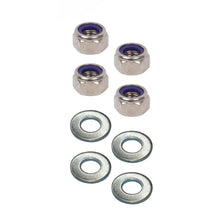 Load image into Gallery viewer, Four stainless steel nuts and washers, along with the ARB Mount Adapter TRED TPMKBA01, on a white background.