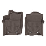 Weathertech Floorliner HP 1st Row Floor Mats for Toyota Tacoma 2018-ON (Access Cab & Double Cab Models), offering interior protection for the front and rear of a car.