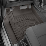 Custom-fit Weathertech Floorliner HP 1st Row Floor Mats for Toyota 4Runner (2013-2023) providing interior protection in brown color.