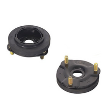 Load image into Gallery viewer, A pair of black ARB Front Strut Top Hat Kit OMETH002 (PAIR) by Old Man Emu providing comfort and control on a white background.