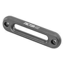 Load image into Gallery viewer, A black Factor 55 handlebar bracket with the word factorx and anodizing on it.