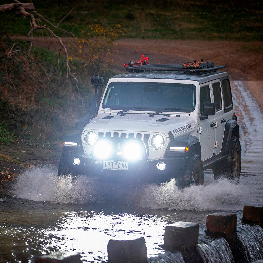 The ARB Intensity Solis Lighting Kit + Wiring Loom (SPOT / FLOOD) offers waterproof capabilities and a dimming feature to adjust the intensity of the lighting.