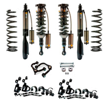 Load image into Gallery viewer, A Old Man Emu suspension kit with OME BP-51 shock absorbers and adjustable damping settings for enhanced off-road performance.