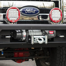Load image into Gallery viewer, A Kit Textured Modularbar Type C for Ford F-250 SUPER DUTY (2011-2016) ARB 2236030 pickup truck with a winch and LED indicators.