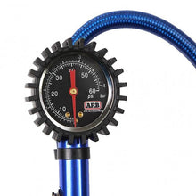 Load image into Gallery viewer, Tire Pressure Monitor Inflator and Deflator with Analog Gauge and Braided Flexible Hose Blue ARB ARB605A